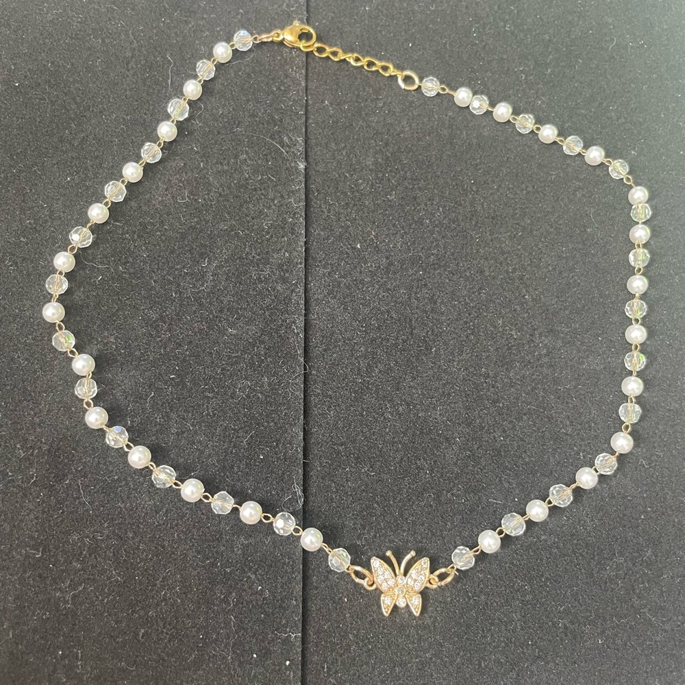Butterfly chocker necklace